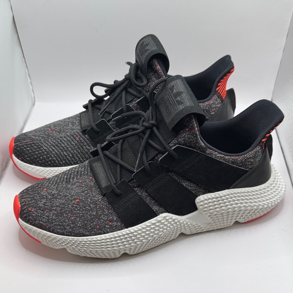 Adidas Mens Prophere Core Black/Solar Red Athletic Shoes CQ3022